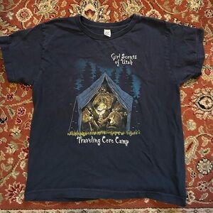 Vintage navy blue Girl Scouts of Utah baby tee